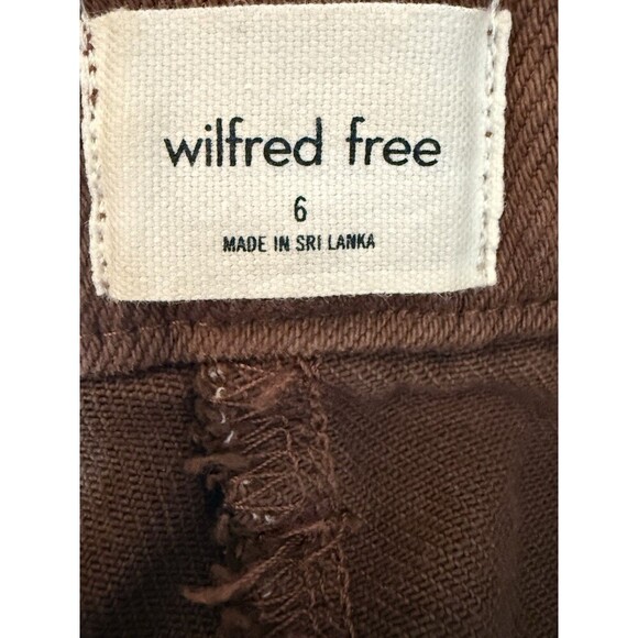 Wilfred Free cargo Utility Pant Mid-Rise Garment  Brown Size 6 Straight Leg - Picture 9 of 13